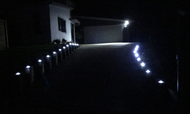 Ruichen tachas solares en tunnel